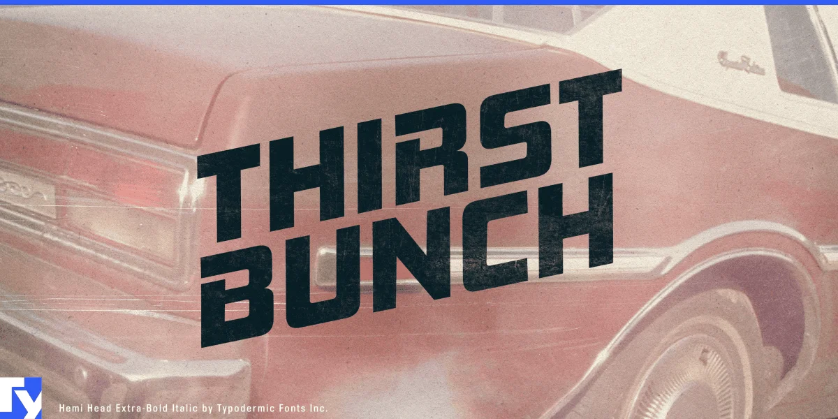 Hemi Head Font Family preview 3