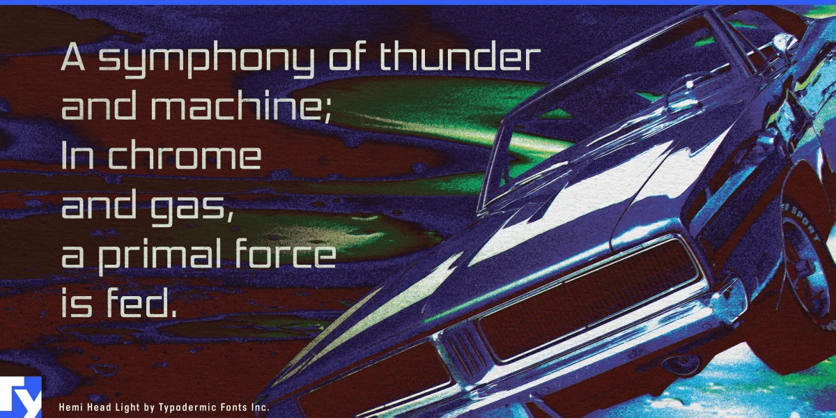 Hemi Head Font Family preview 4