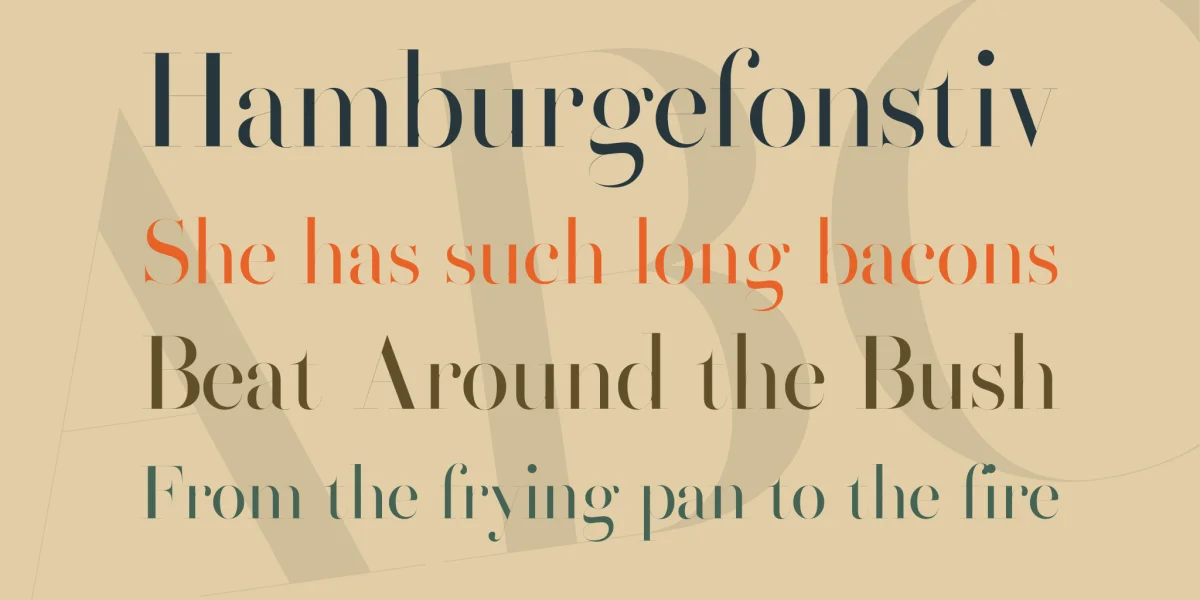 Henri Didot Font preview 2