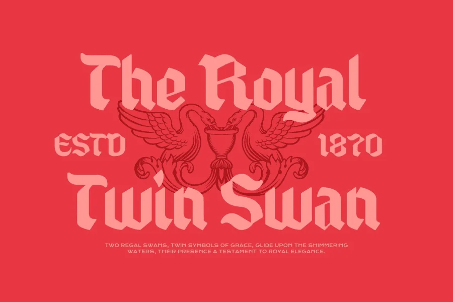 Heraldic Shadows Font preview 3