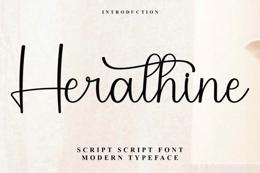 Herathine Simple Handwritten Font