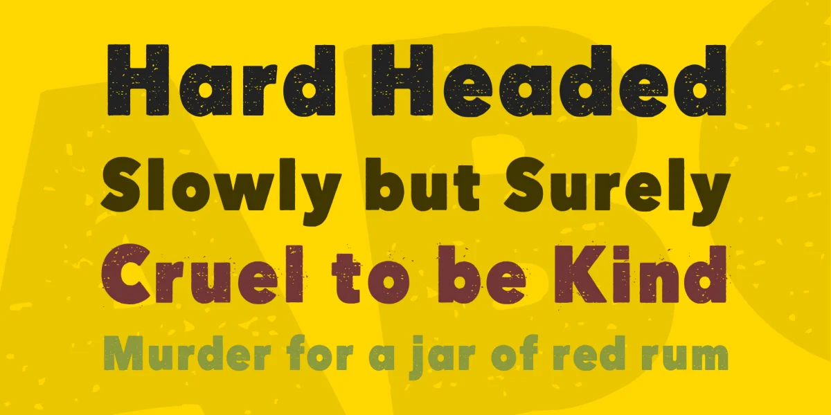 Here Just Now Font Family preview 2