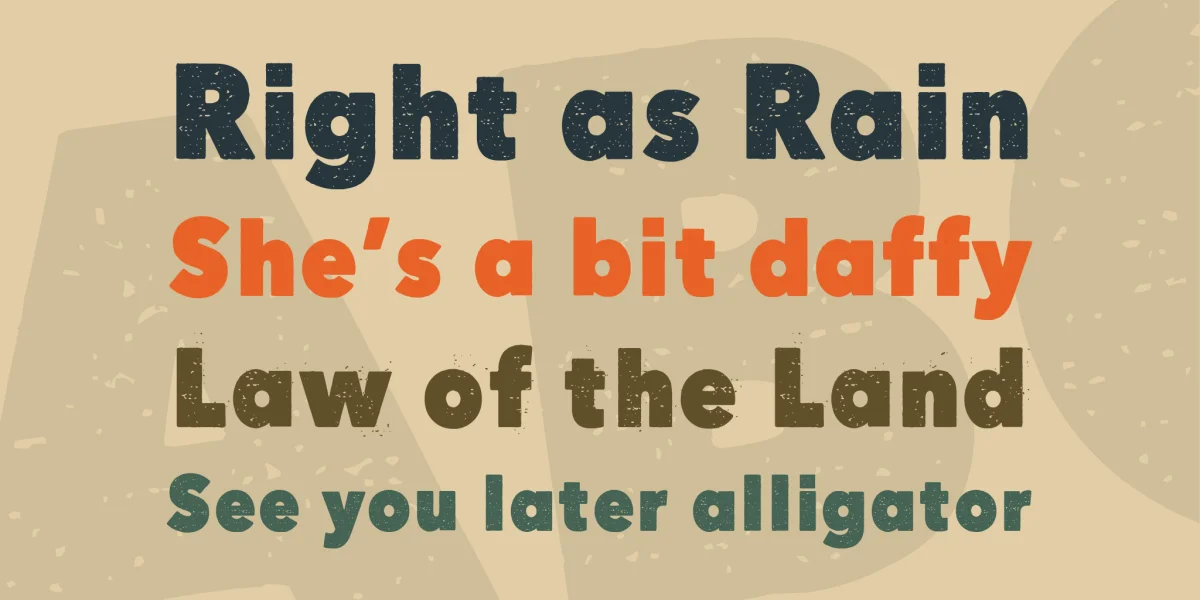 Here Just Now Font Family preview 7