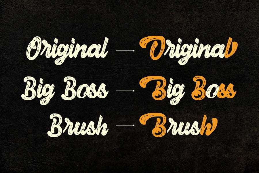 Herey Script Free Version Font preview 6