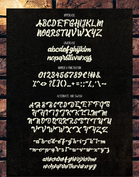 Herey Script Free Version Font preview 7