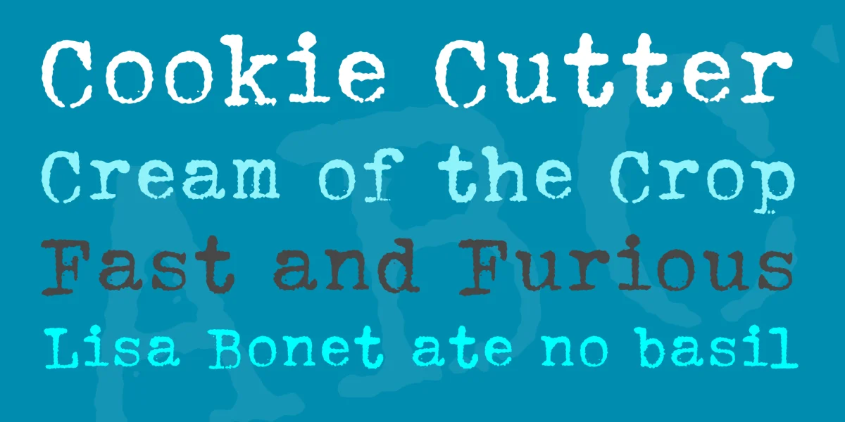 HERMES 1943 Font preview 3