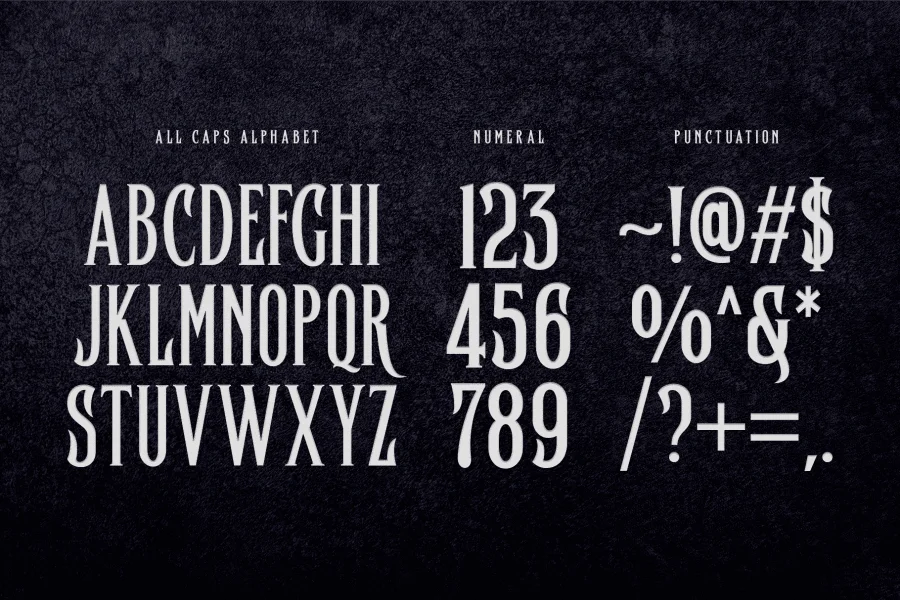 Heroking Font preview 3