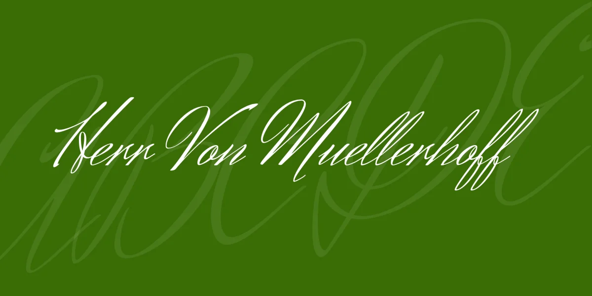 Herr Von Muellerhoff Font