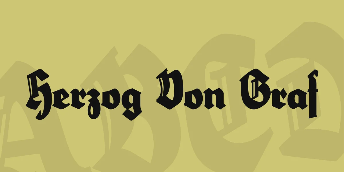 Herzog Von Graf Font