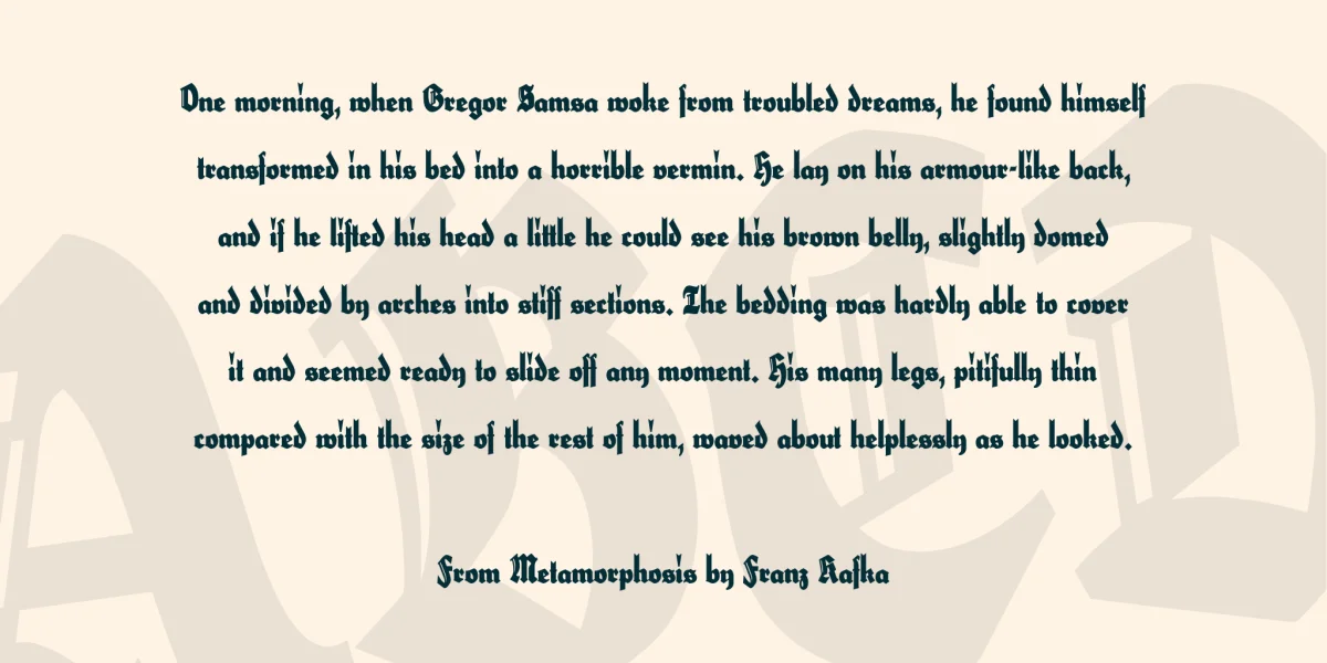 Herzog Von Graf Font preview 3