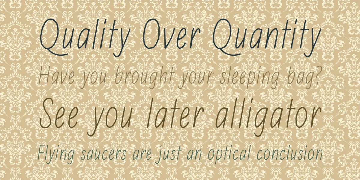 Hidden meanings Font preview 5
