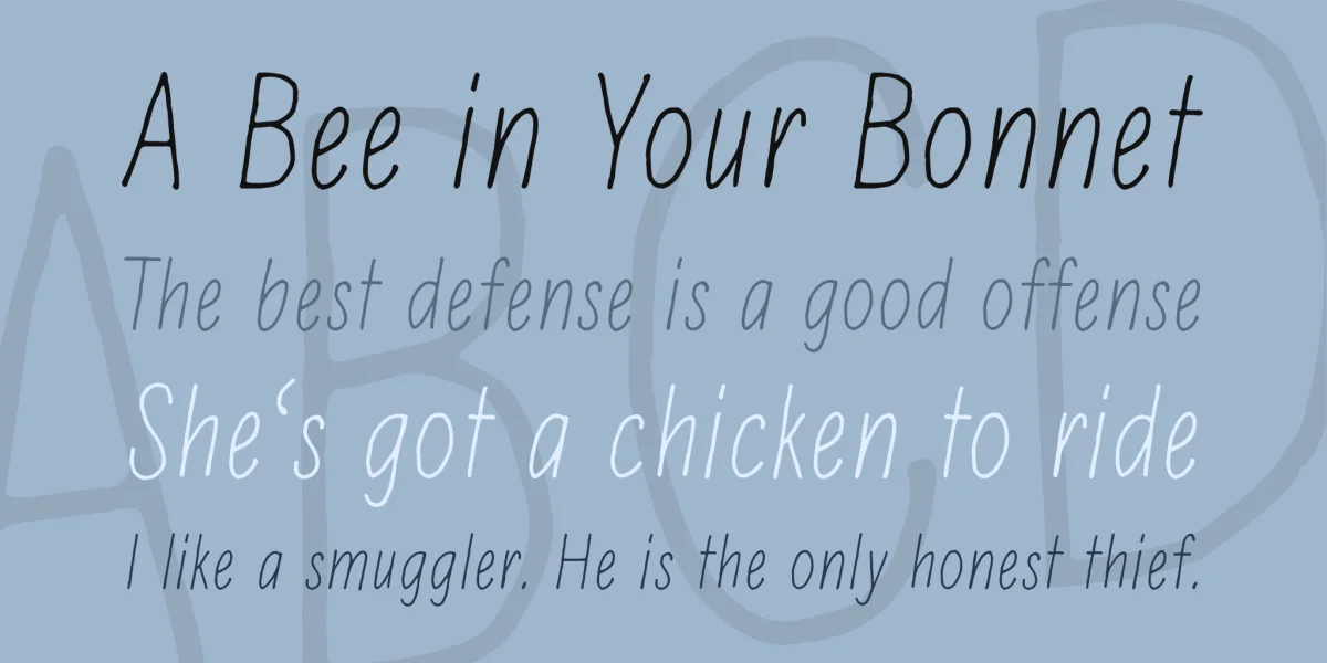 Hidden meanings Font preview 6