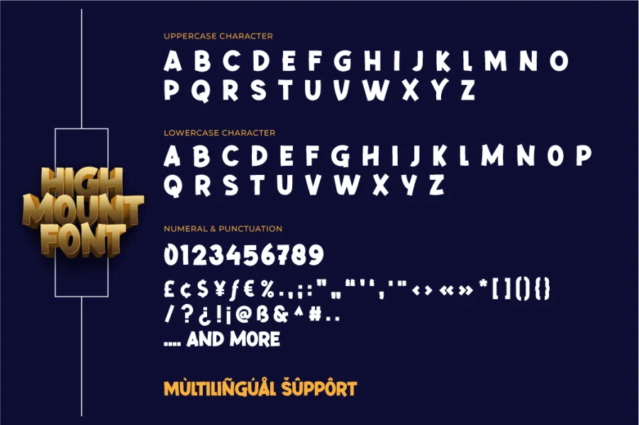 High Mount Font preview 11