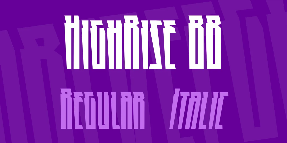 HighRise BB Font Family