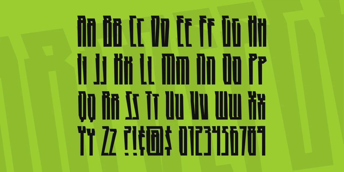 HighRise BB Font Family preview 2