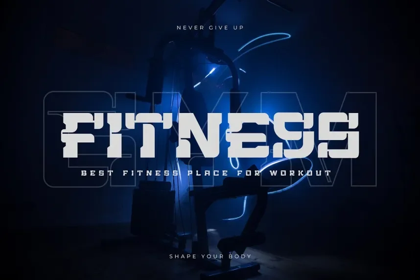 Hightech Font preview 5