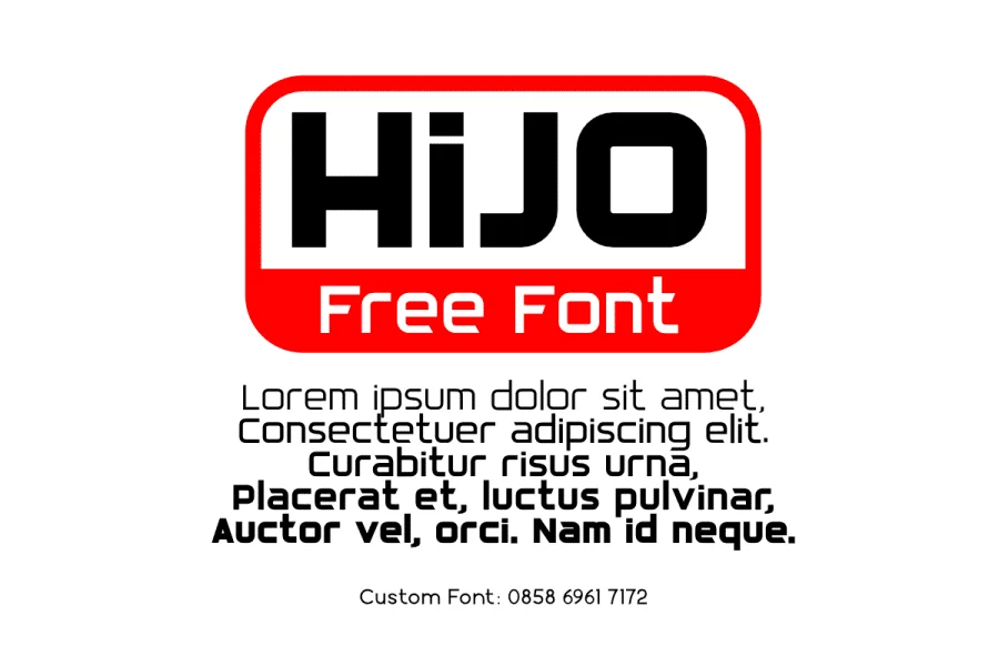HiJO Font Family