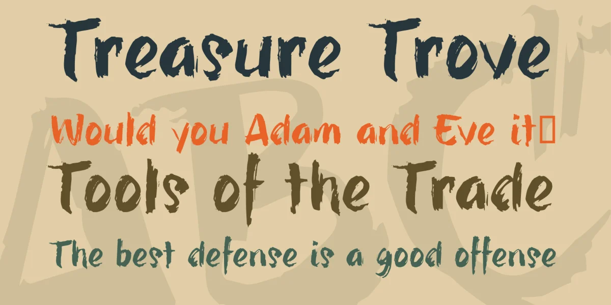 hillBelly_TRIAL Font preview 2