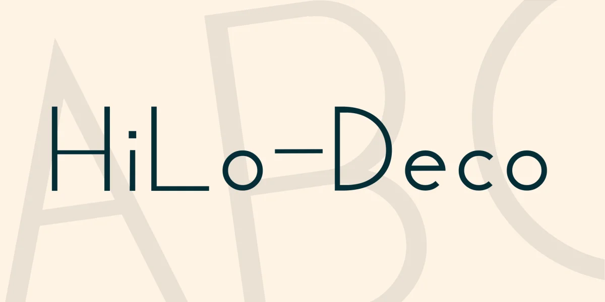 HiLo-Deco Font