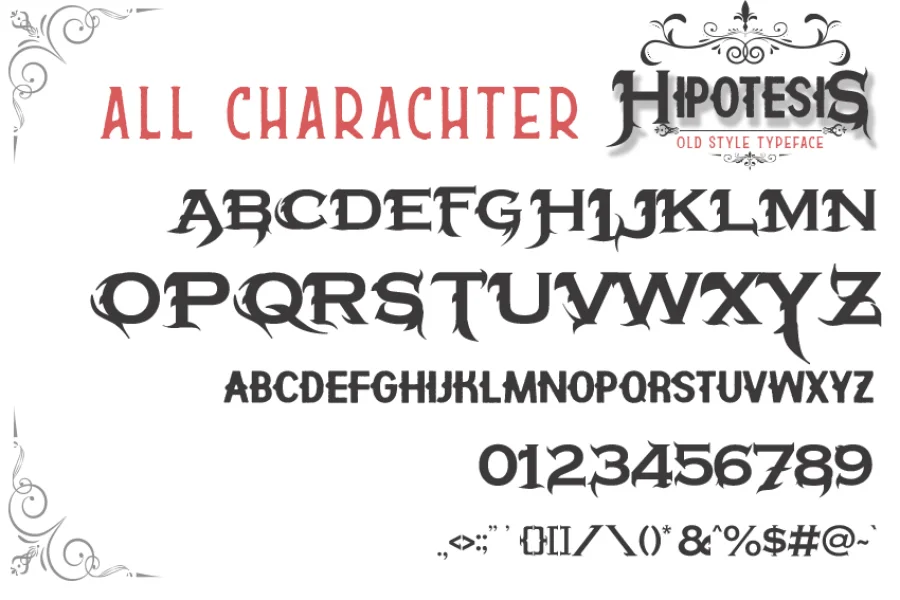 Hipotesis Free Personal Use Font preview 4
