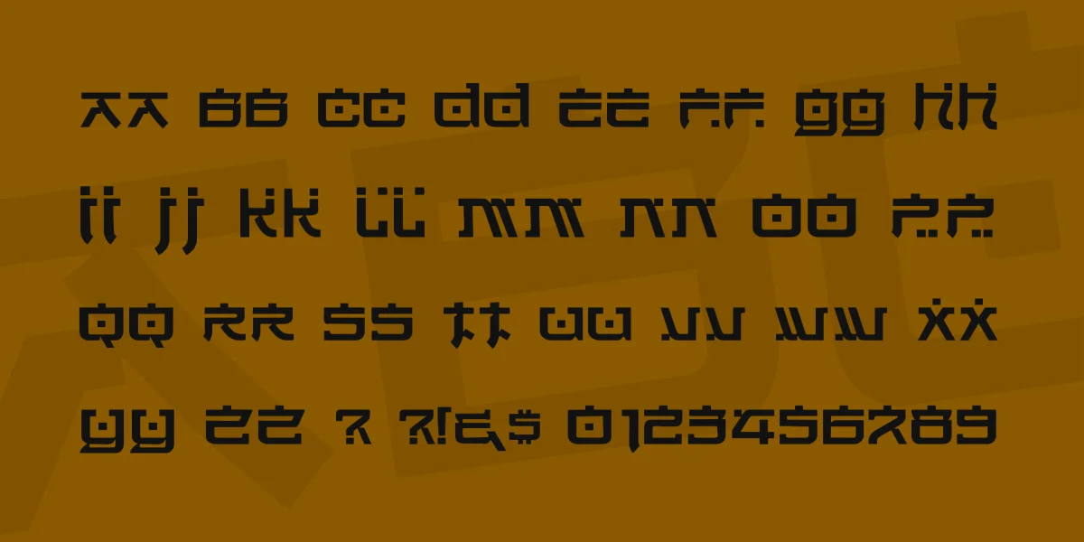 Hirosh Font preview 4