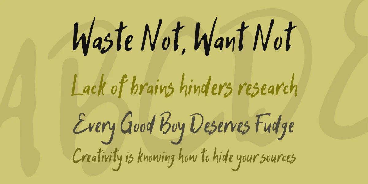Hitch Hike Font preview 3