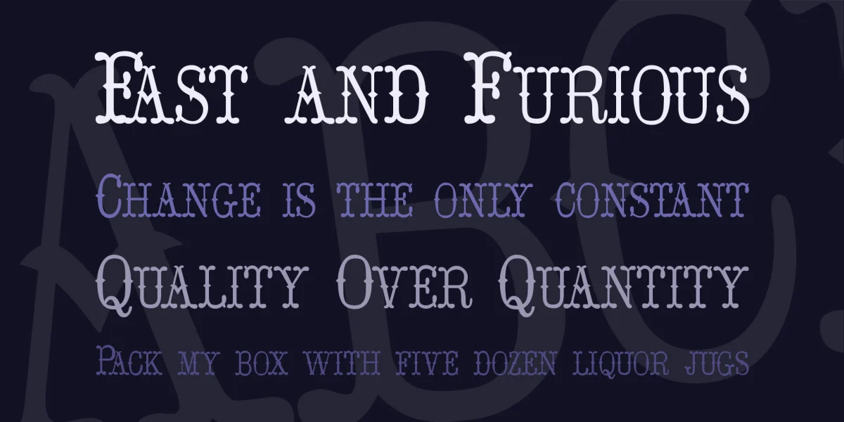 Hoedown Font Family preview 2