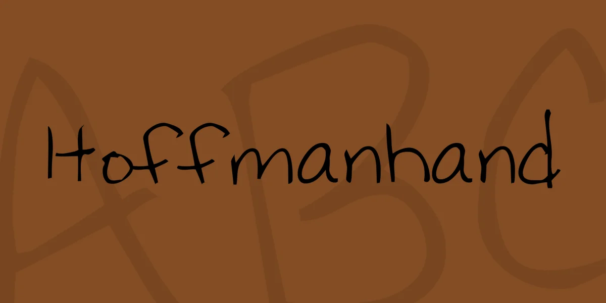 Hoffmanhand Font