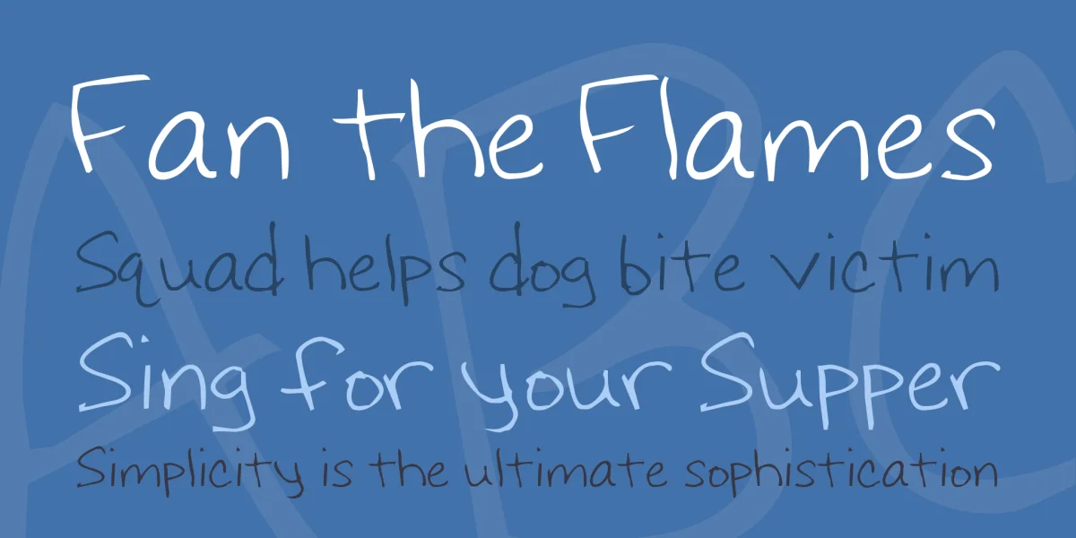 Hoffmanhand Font preview 2