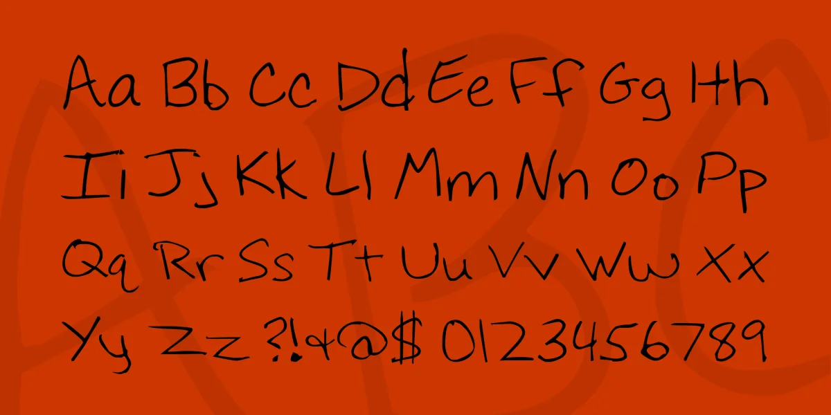 Hoffmanhand Font preview 4