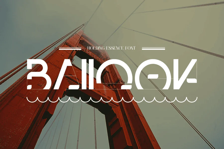 HOLDING ESSENCE DEMO Font preview 2