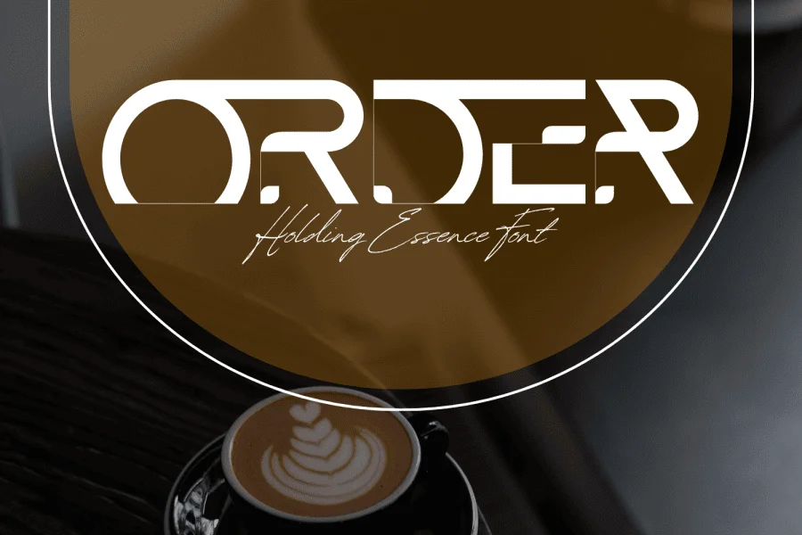HOLDING ESSENCE DEMO Font preview 4
