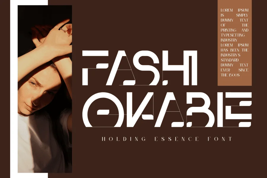HOLDING ESSENCE DEMO Font preview 6