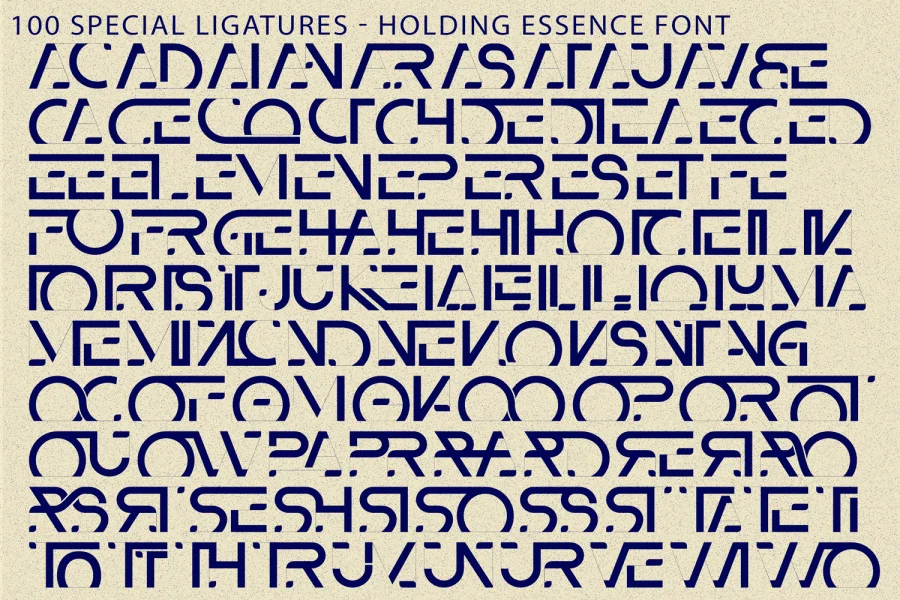 HOLDING ESSENCE DEMO Font preview 8