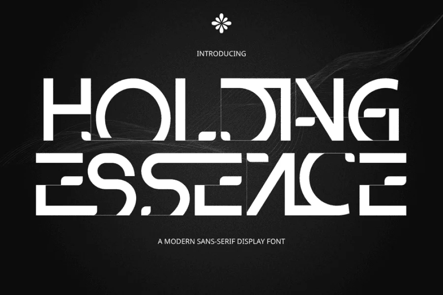 HOLDING ESSENCE DEMO Font preview 9