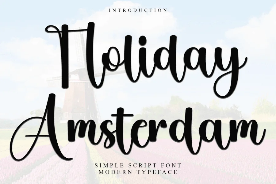Holiday Amsterdam Font