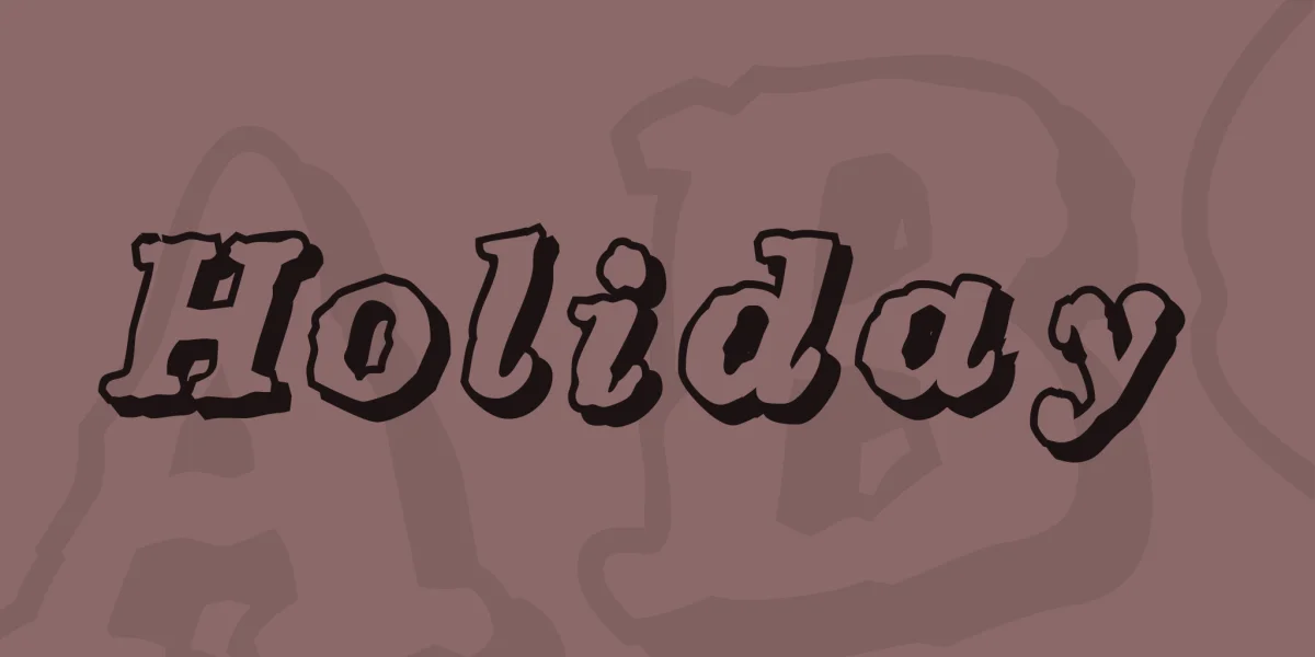 Holiday Font