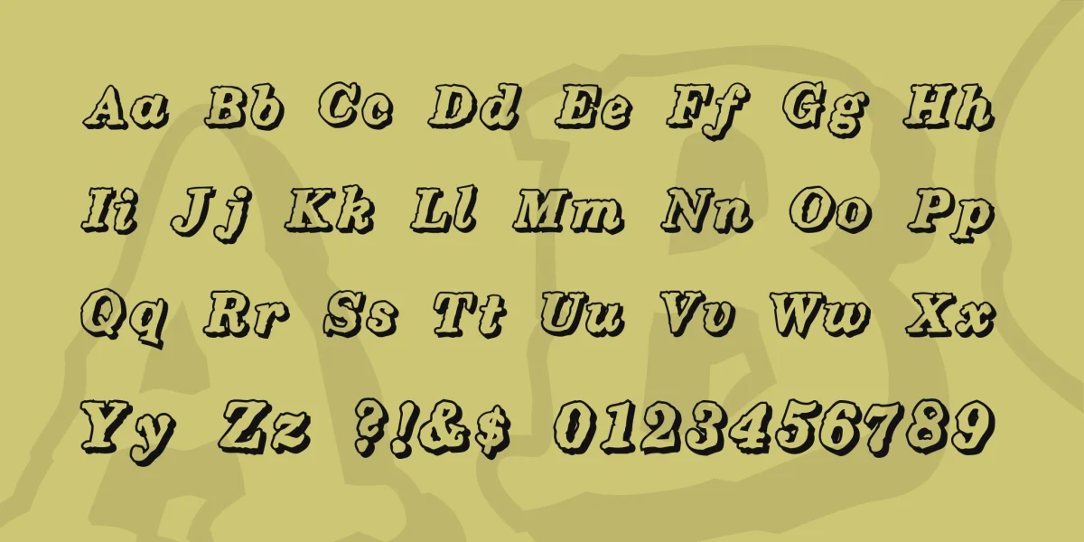 Holiday Font preview 2