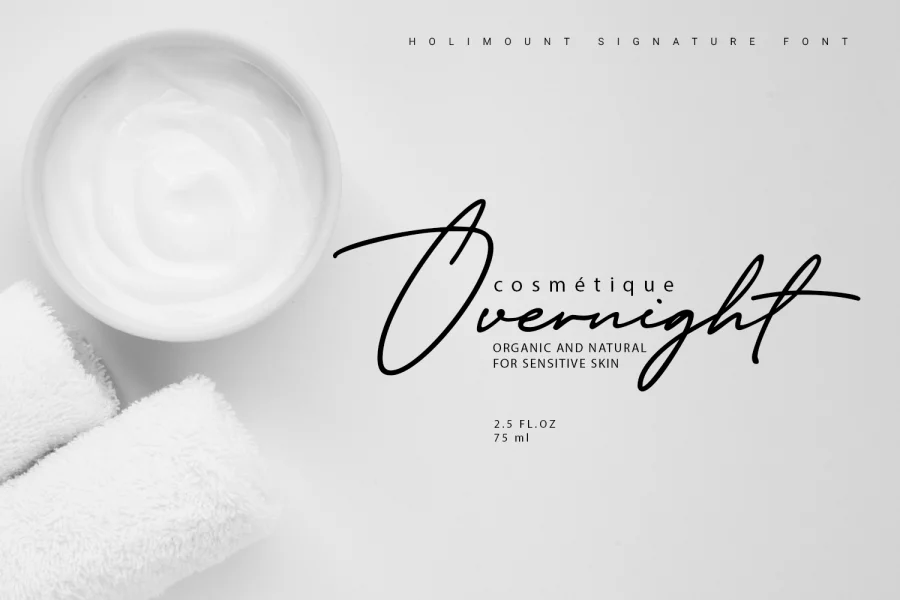 Holimount Font Family preview 3