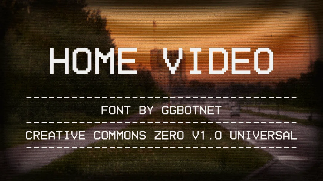 Home Video Font Family