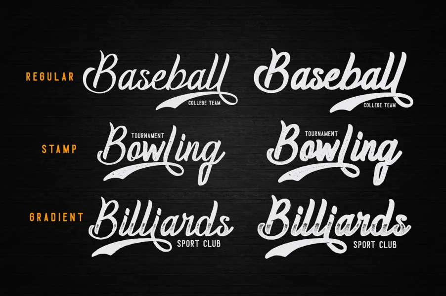 Homerun Font preview 2