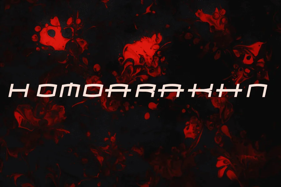 Homoarakhn Font
