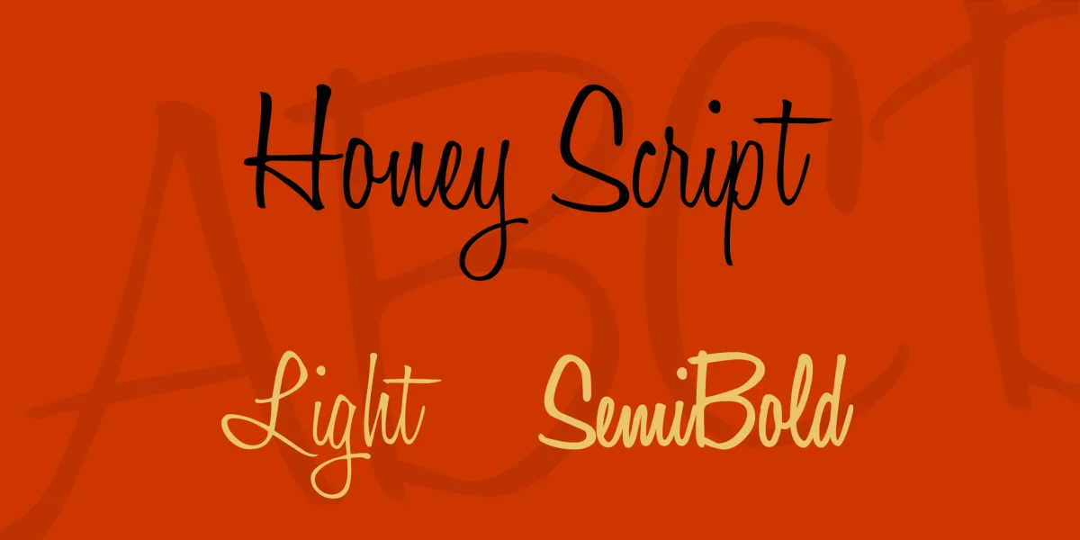 Honey Script Font Family
