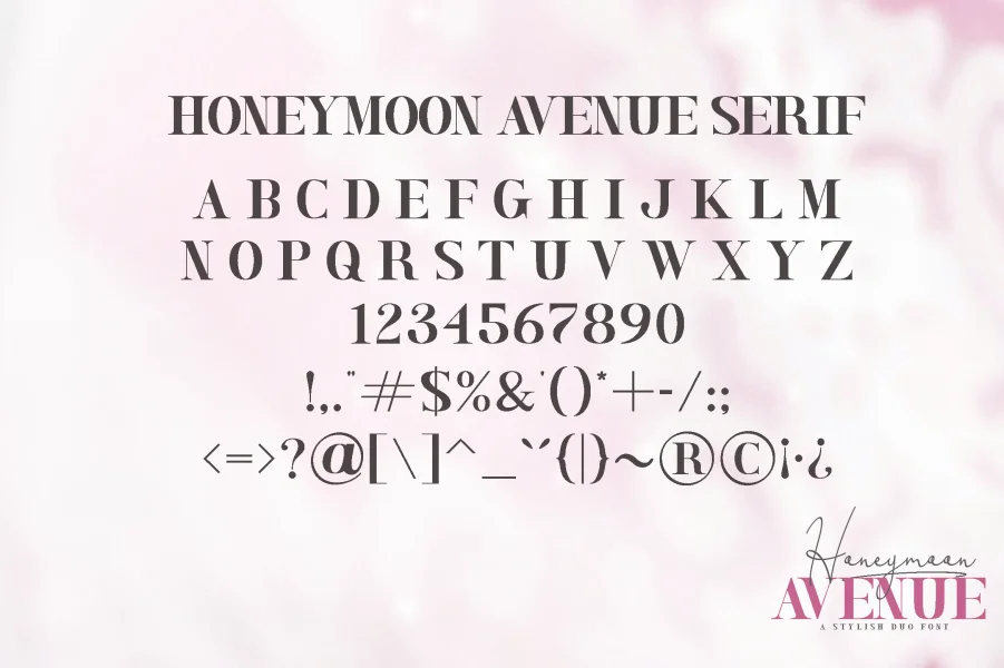 Honeymoon Avenue Script Font preview 12