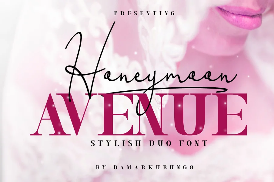 Honeymoon Avenue Script Font preview 4