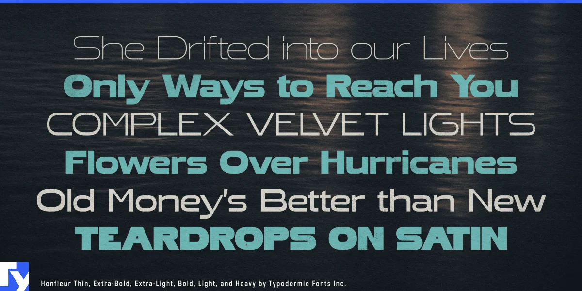 Honfleur Font Family preview 3