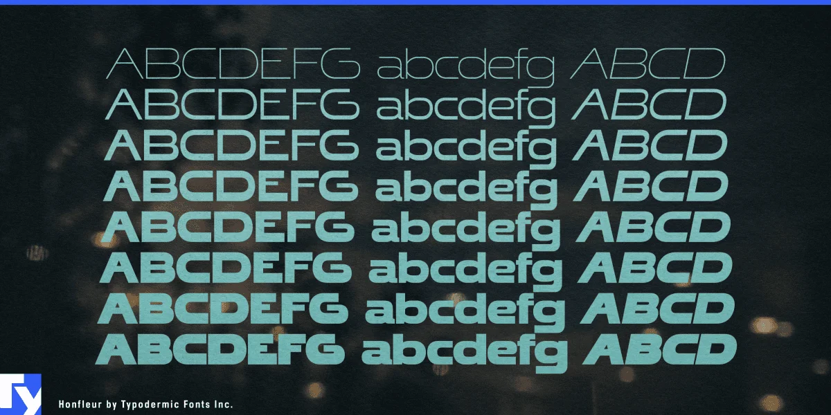 Honfleur Font Family preview 5