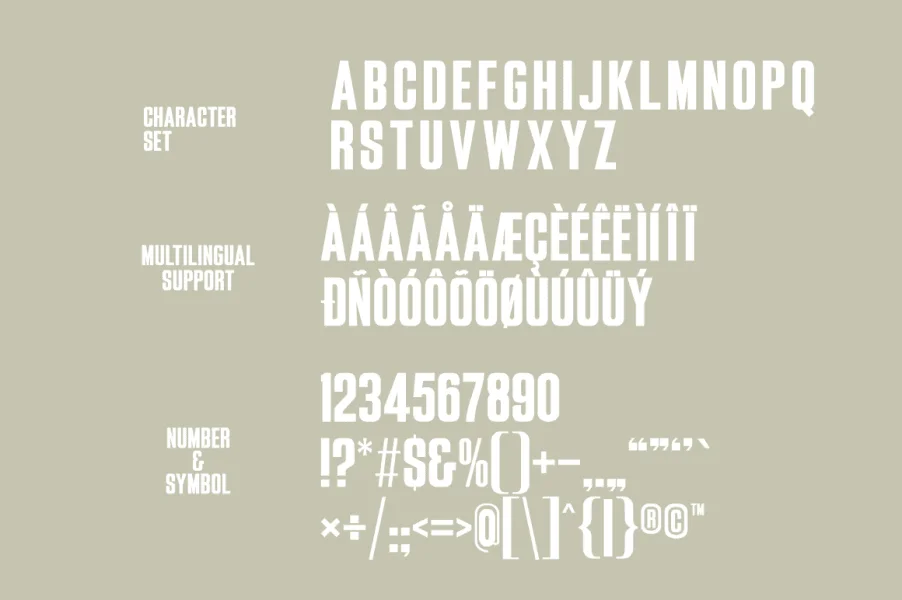 HOOKRIDE Font preview 2