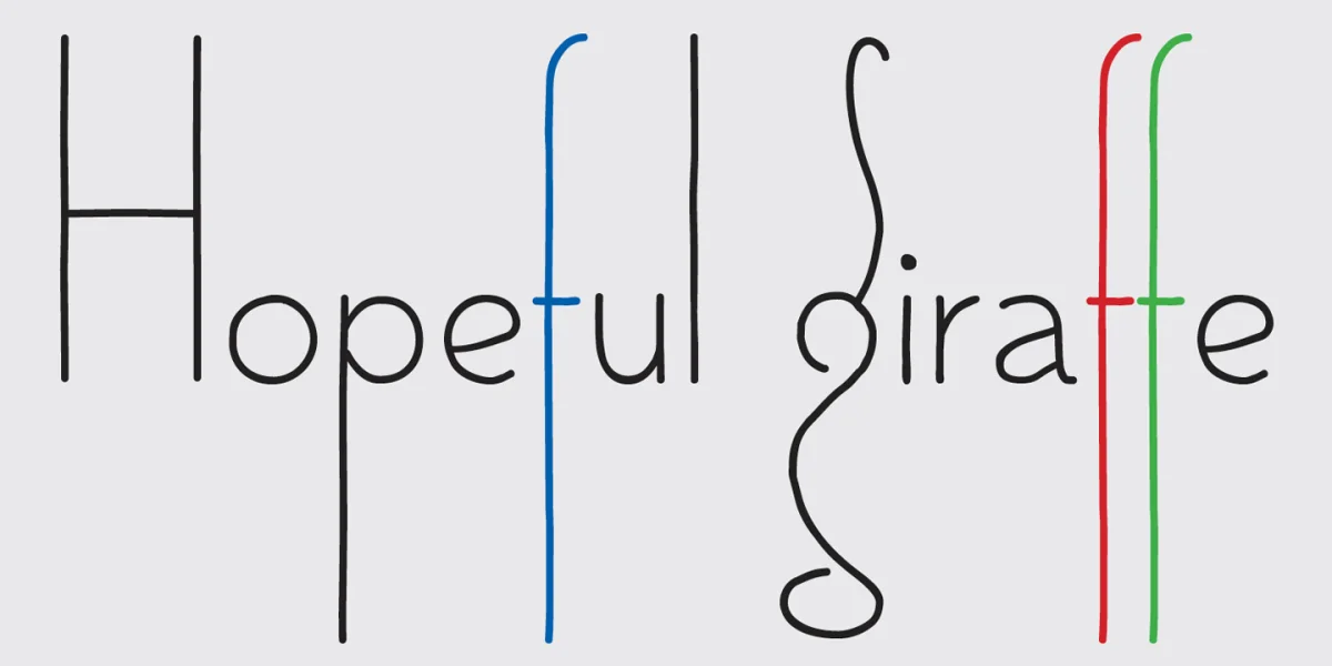 Hopeful giraffe Font