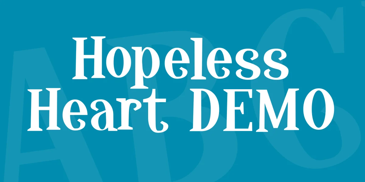 Hopeless Heart DEMO Font